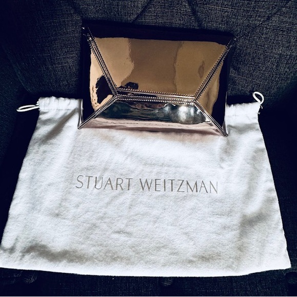 Stuart Weitzman Pewter Glass Clutch - Picture 4 of 11